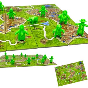Realistic Meeples - Set of 12 (for games like Carcassonne)
