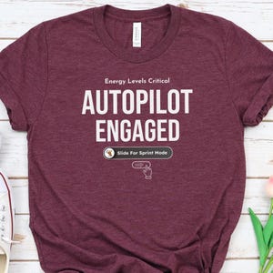 Autopilot Marathon Runner Shirt: Funny Running Gift