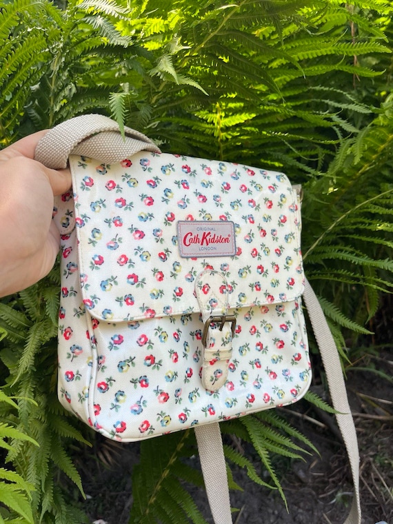 Cath Kidston Floral Cross Body Bag Vintage Style Handbag With Flower Print cross Body Bag Retro cottage Core Bag Etsy Canada