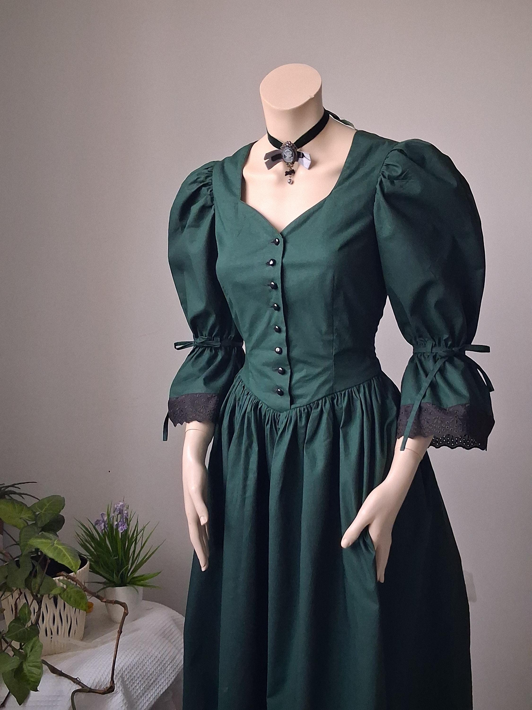 Emerald Puffy Dress