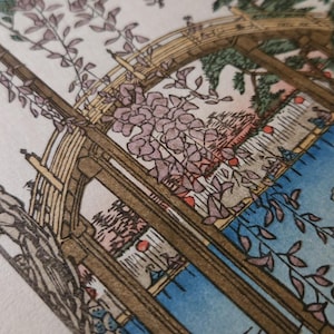 Ukiyo-e Reproduction - Utagawa Hiroshige Kameido Tenjin Shrine