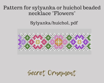 Anleitung für Sylyanka kette mit frühlingsblumen für Preciosa rocailles 10/0