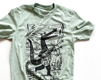 Danger Gator //  Adult Crew T-shirt