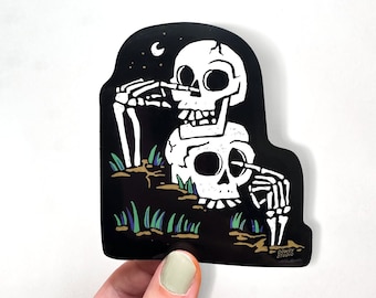 Numb Skulls // Vinyl Sticker // 3.75in - Indoor & Outdoor