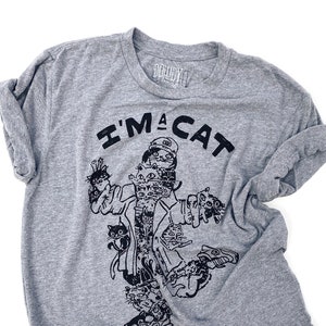 Cat Person  //  Adult Crew T-shirt