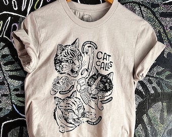 Cat Calls  //  Adult Crew T-shirt