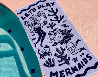 Let's Play Mermaids | Beach towel