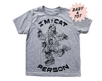 Cat Person  //  Baby + Toddler tee
