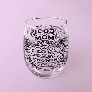 Cool Mom Club // Wine Glass image 2