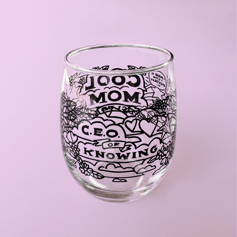 Cool Mom Club // Wine Glass image 2