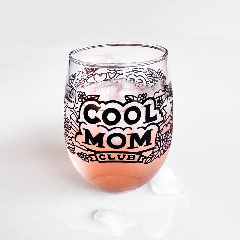Cool Mom Club // Wine Glass image 1