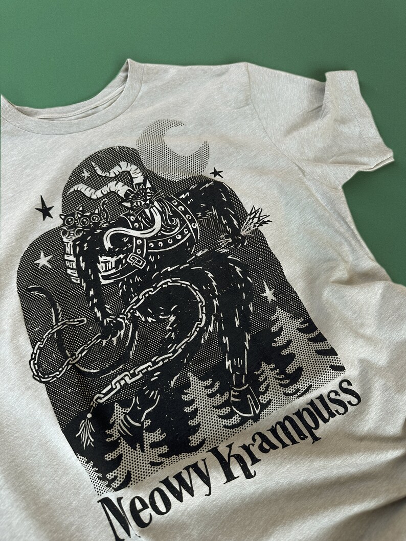 Meowy Krampuss // Adult Crew T-shirt image 4