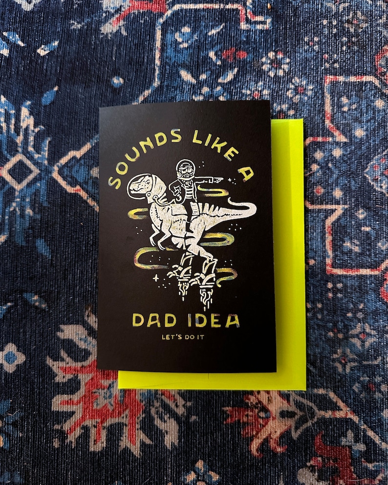 Dad Idea Greeting Card inside blank image 1