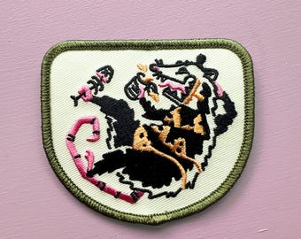 Opossum Cheesy Bikini  |  Iron-on Patch