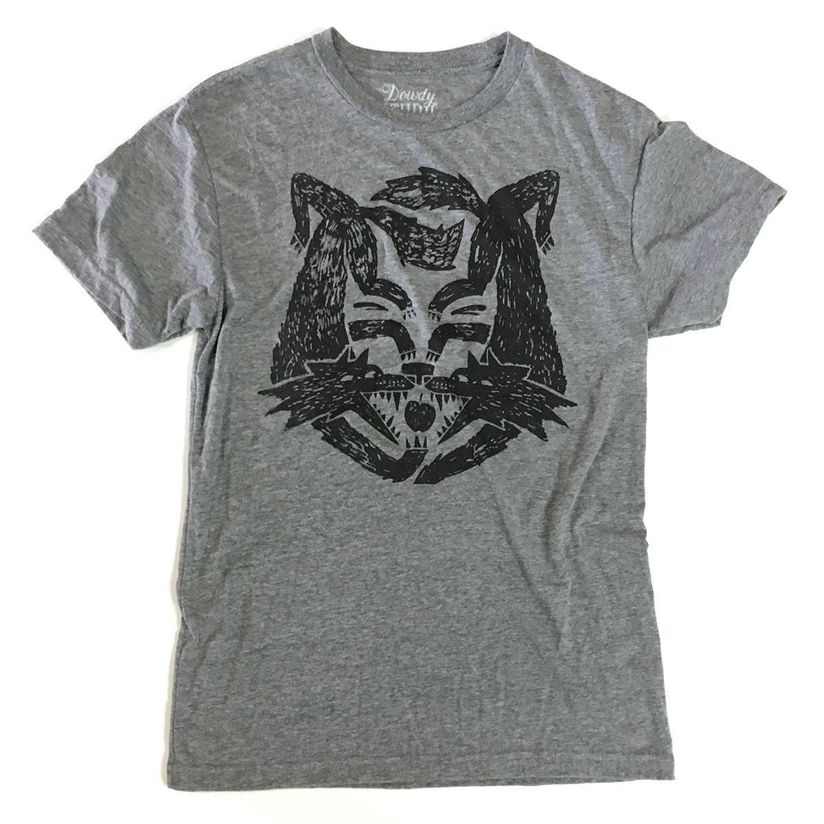 Three Wolves // Adult Crew T-shirt | Etsy
