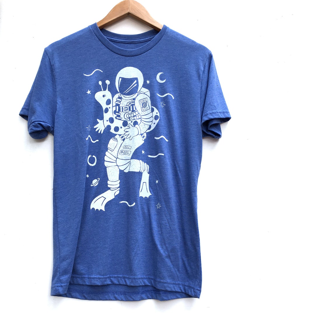 Space Guy // Adult Crew T-shirt - Etsy
