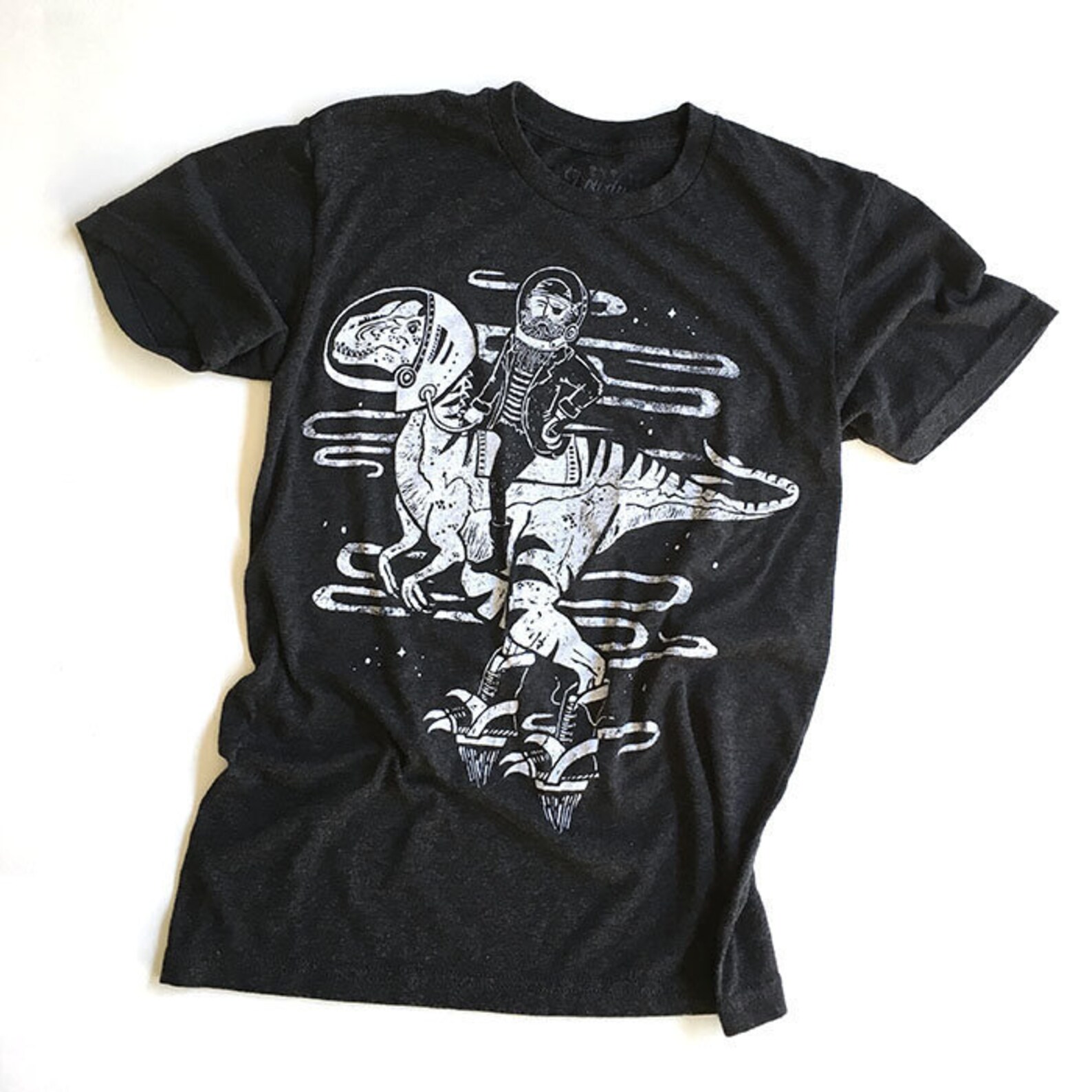 Galactic Raptor // Adult Crew T-shirt - Etsy