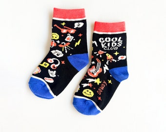 Cool Kids Club  ||  Kids 3-6 year old unisex crew socks