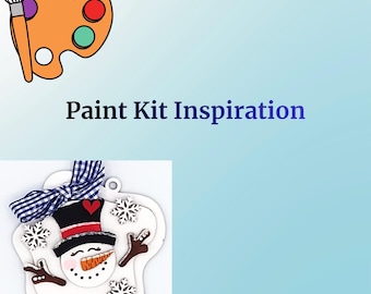 Melting Snowman DIY Paint Kit – 3D Christmas Ornament