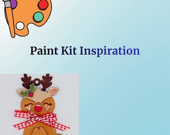 Reindeer DIY Paint Kit: Christmas Ornament Craft for Adults