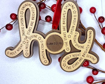 The Birth of Jesus Christ Holy Wooden Christmas 3D Layered Ornament