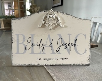 WEDDING SIGN, Save The Date, Home Decor, Wedding Shower Gift, Couple Gift, 13 x 9