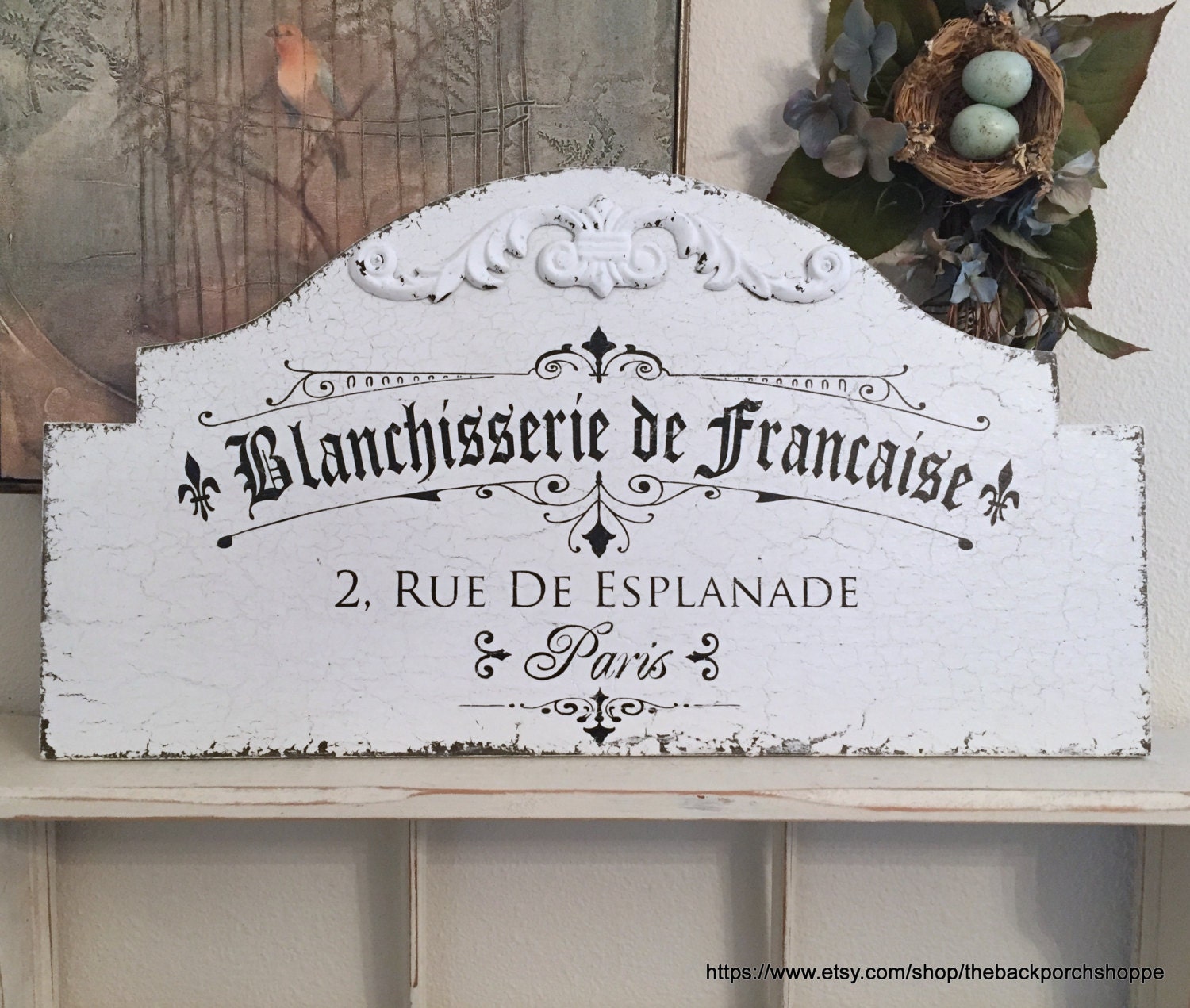 LAUNDRY French Signs BLANCHISSERIE French Laundry Sign Etsy