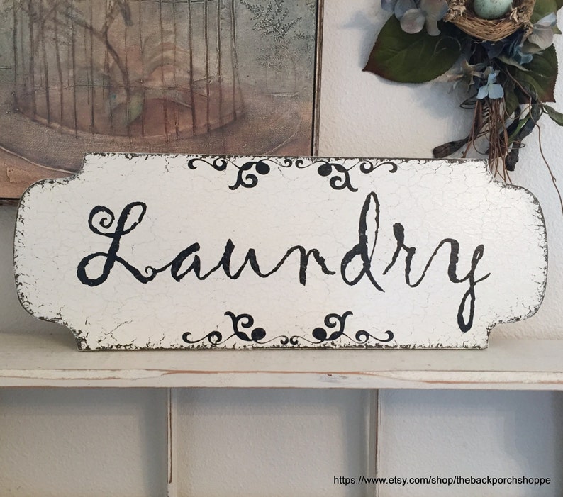 FRENCH SIGNS, La Toilette, Laundry, Dressing Room, Powder Room, Bathroom Signs, Shabby Chic Bathroom Signs, 22 x 8 image 2