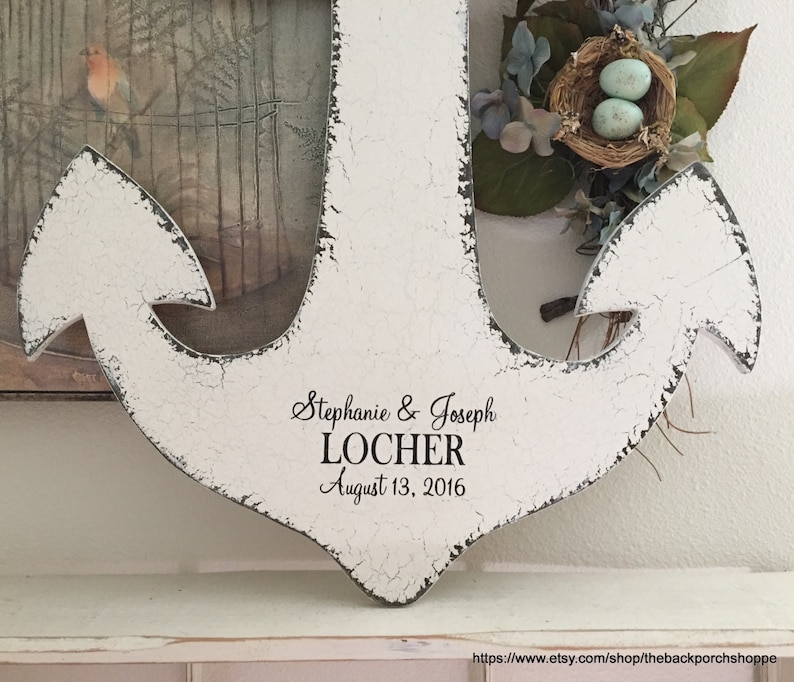 ANCHOR WEDDING GUESTBOOK Nautical Guestbook Guest Book Etsy