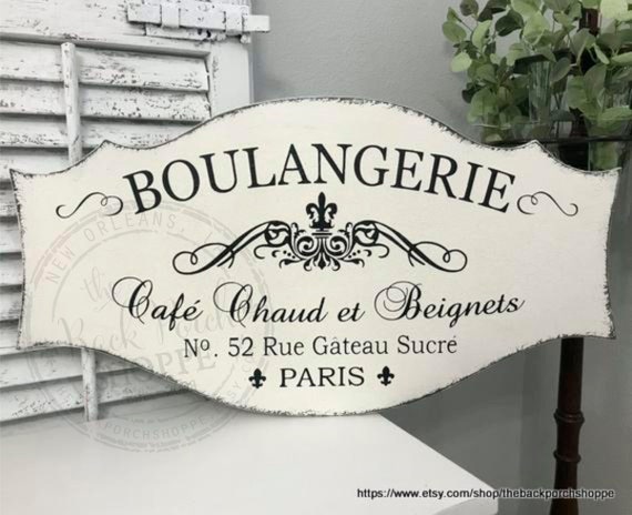 Boulangerie French Signs Kitchen Signs French Bakery 27 Etsy