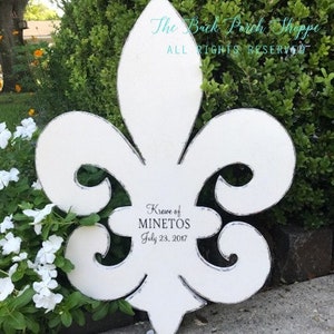 Wedding Guestbook, Guestbook Alternative, FLEUR De LIS, The KREWE, French Sign, New Orleans Bride, 29 x 21