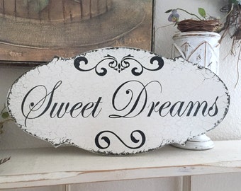 SWEET DREAMS, Nursery Sign, Children's Signs, Baby Shower Gift, 14 x 7