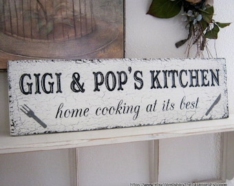 KITCHEN SIGNS | Personalized Kitchen Signs | home cooking | Kitchen Sign | 32 x 8.5