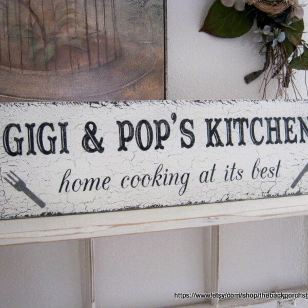 KITCHEN SIGNS | Personalized Kitchen Signs | home cooking | Kitchen Sign | 32 x 8.5