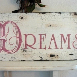 SWEET DREAMS, Sweet Dreams Sign, Nursery Signs, Baby Signs, 32 x 8 1/2 image 3