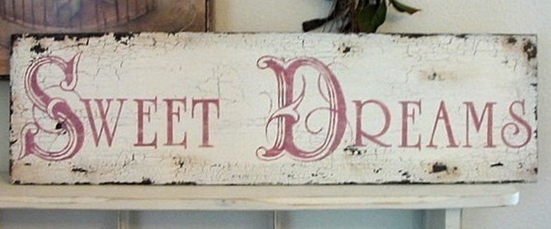 SWEET DREAMS, Sweet Dreams Sign, Nursery Signs, Baby Signs, 32 x 8 1/2 image 2