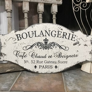 BOULANGERIE | French Signs | Kitchen Signs | French Bakery 27 x 14