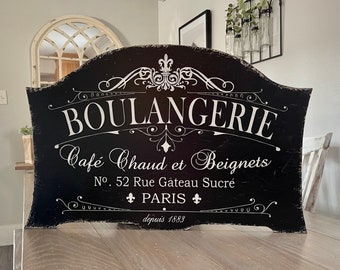 BOULANGERIE | LARGE French Kitchen Signs | French Bakery | 28 x 18