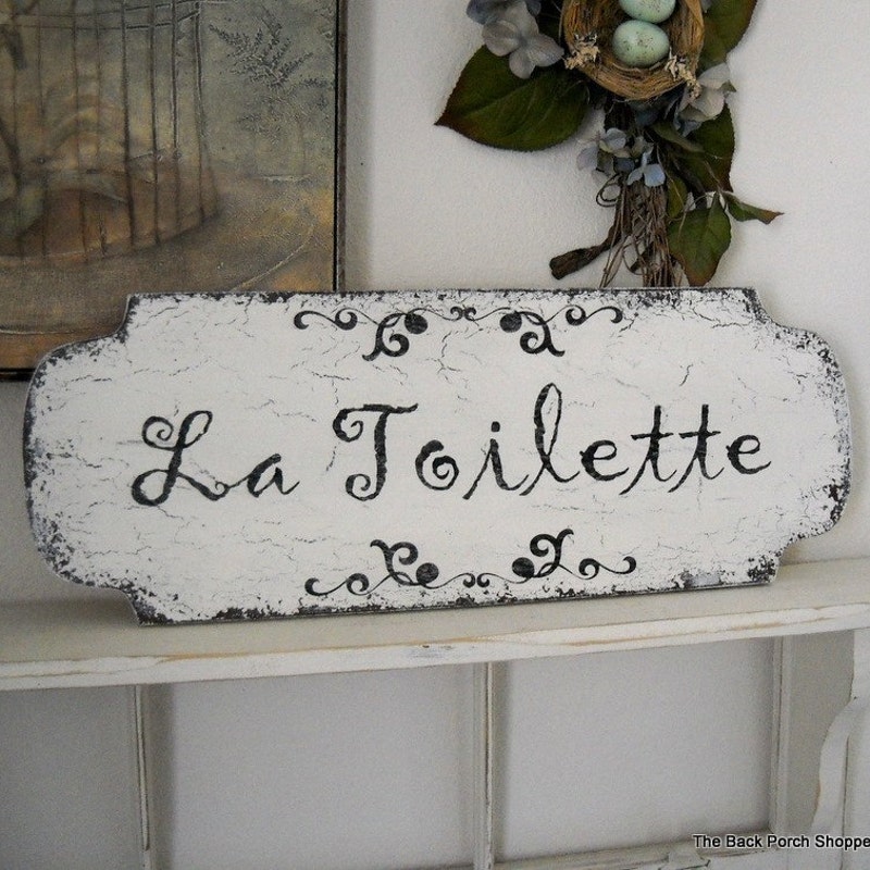 French Toilette Sign - Etsy