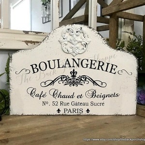 BOULANGERIE | French Sign | Kitchen Sign | French Bakery | 17 x 12