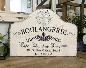 BOULANGERIE | French Sign | Kitchen Sign | French Bakery | 17 x 12