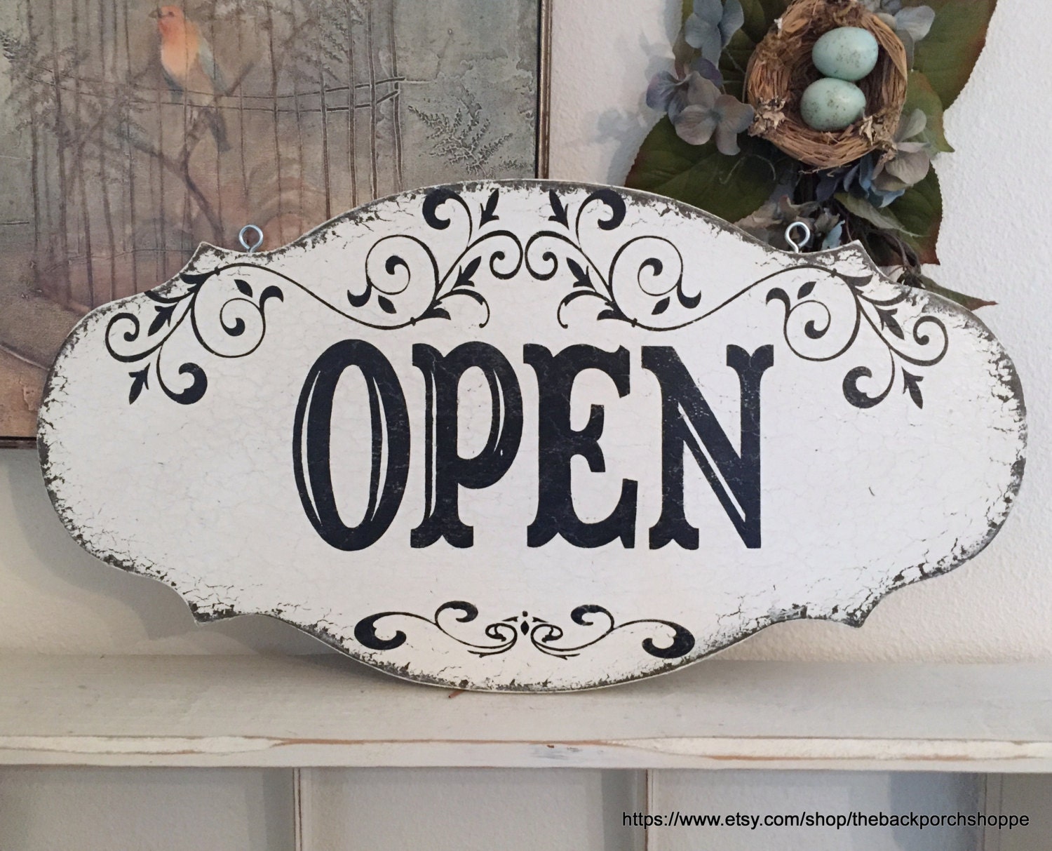 OPEN CLOSED Sign, Open Shut Sign, Reversible Open Closed Signs ...