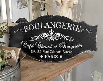 BOULANGERIE | French Signs | Kitchen Signs | French Bakery 27 x 14