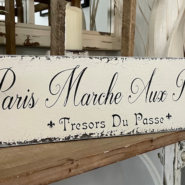 PARIS FLEA MARKET, Treasures from the Past, French Home Decor, 7 x 24