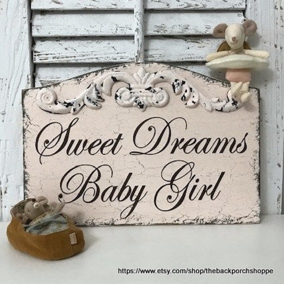 SWEET DREAMS, Sweet Dreams Sign, BLUSH Pink, Sweet Dreams Baby
