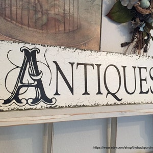 ANTIQUES - Antiques Sign - Kitchen Signs - Home Decor - 7 x 24