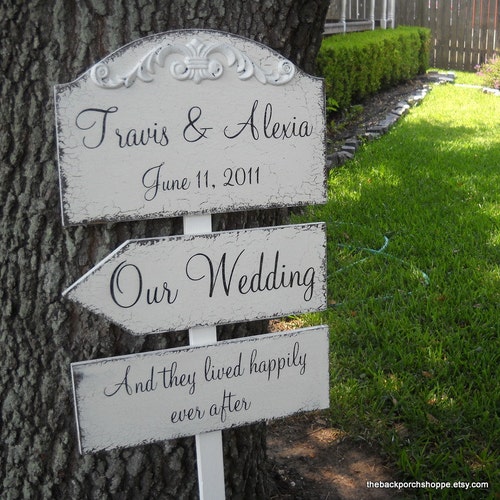 Wedding Table Sign Let them eat CAKE Signs Wedding Sign Bride and Groom signs 4 34 x 12 Let them eat CAKE and Mrs Mr Signs