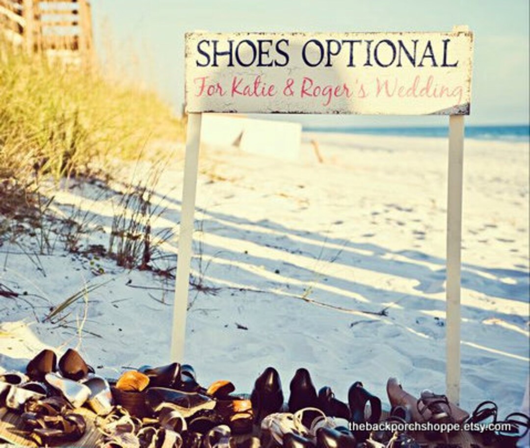 SHOES OPTIONAL, Bride and Groom, Beach Weddings, Mr and Mrs, INCLUDES 2