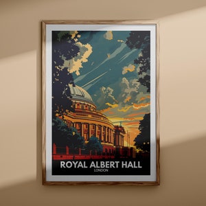Royal Albert Hall-afdruk - Royal Albert Hall-poster, Britse muurkunst, Londense muurkunstdecor, reisposter Londen, reisposter Engeland