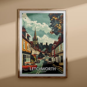 Letchvalent Druck - Letchwertiges Plakat, UK Wandkunst, England Wand Kunst Dekor, Britisches Reiseplakat, Vereinigtes Königreich Druck, England Stadtkunst